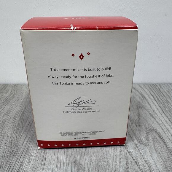 Hallmark Keepsake 2015 Tonka Mighty Cement Mixer Christmas Tree Ornament - Picture 10 of 13